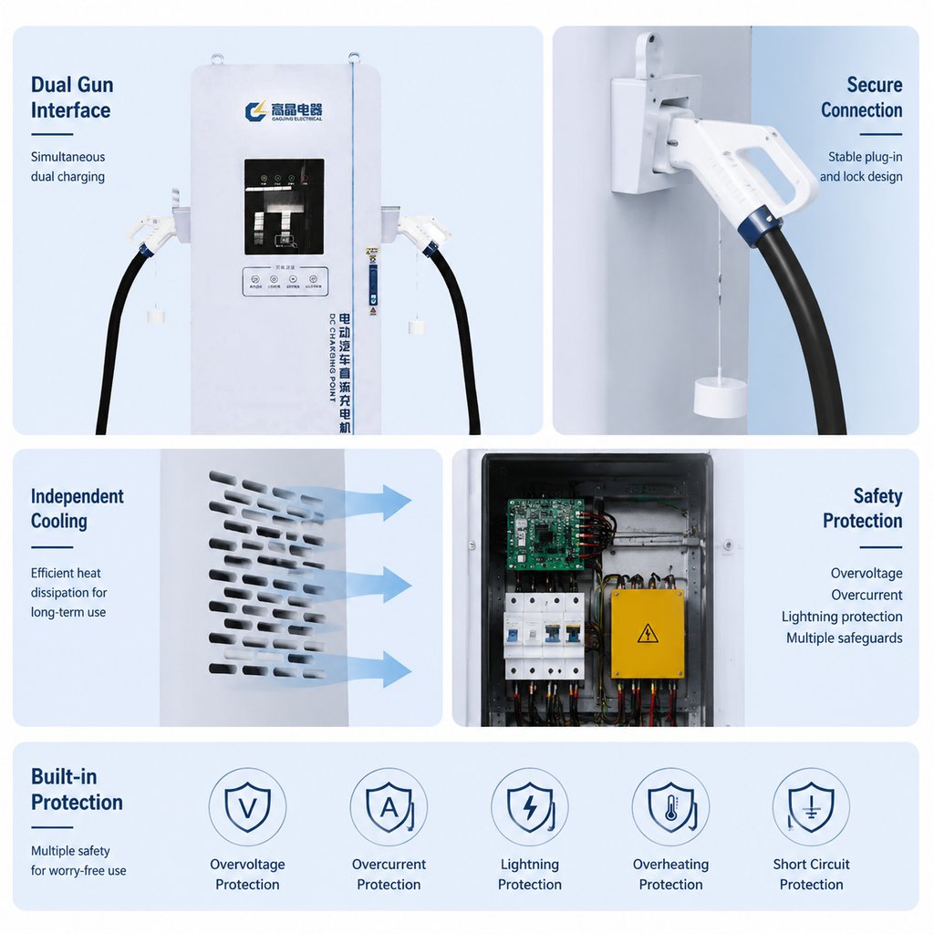400kW Heavy-Duty DC Fast Charger Product Details / Interface Images 1