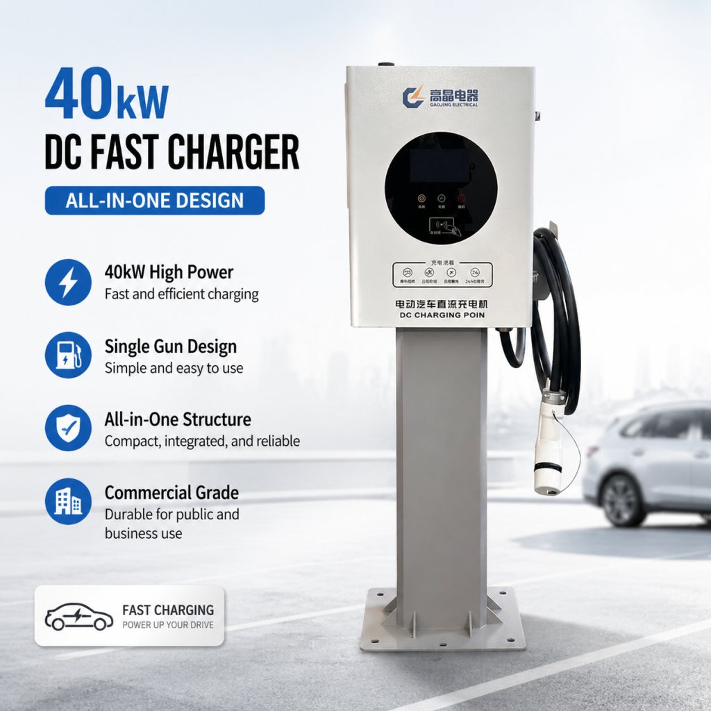40kW Single-Gun DC Fast Charger Gallery Images 1