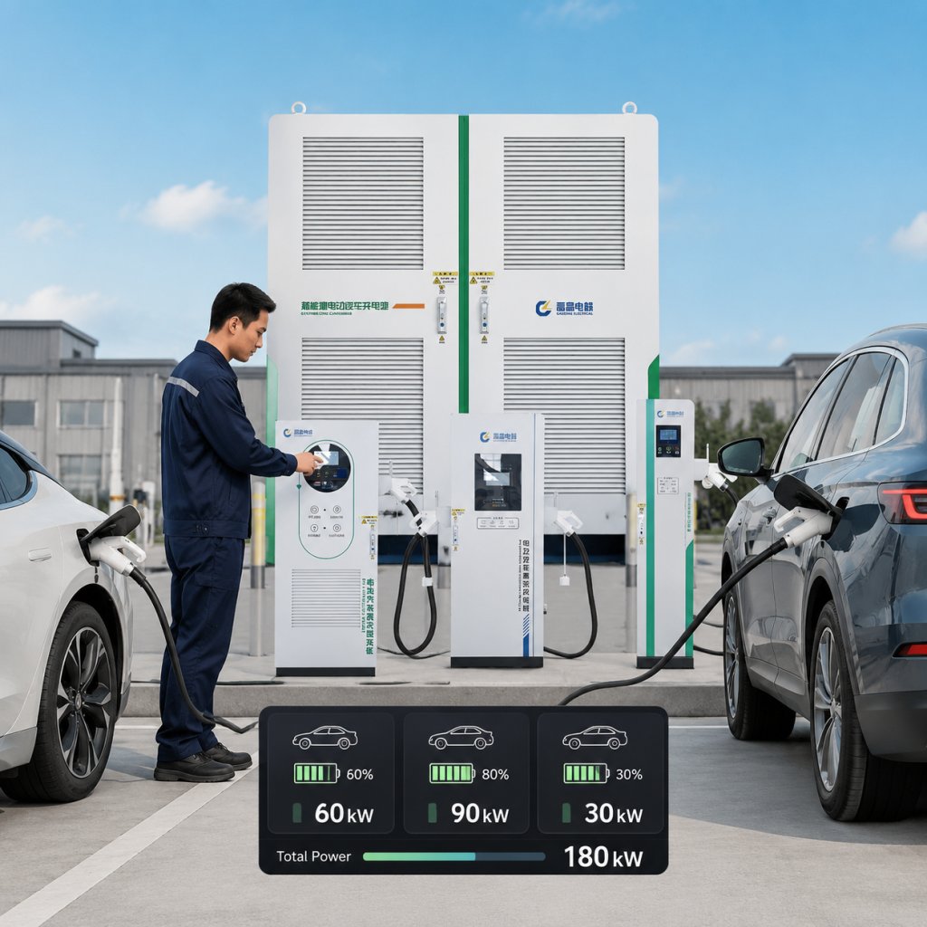 480kW Flexible Group EV Charging System Application Images 2