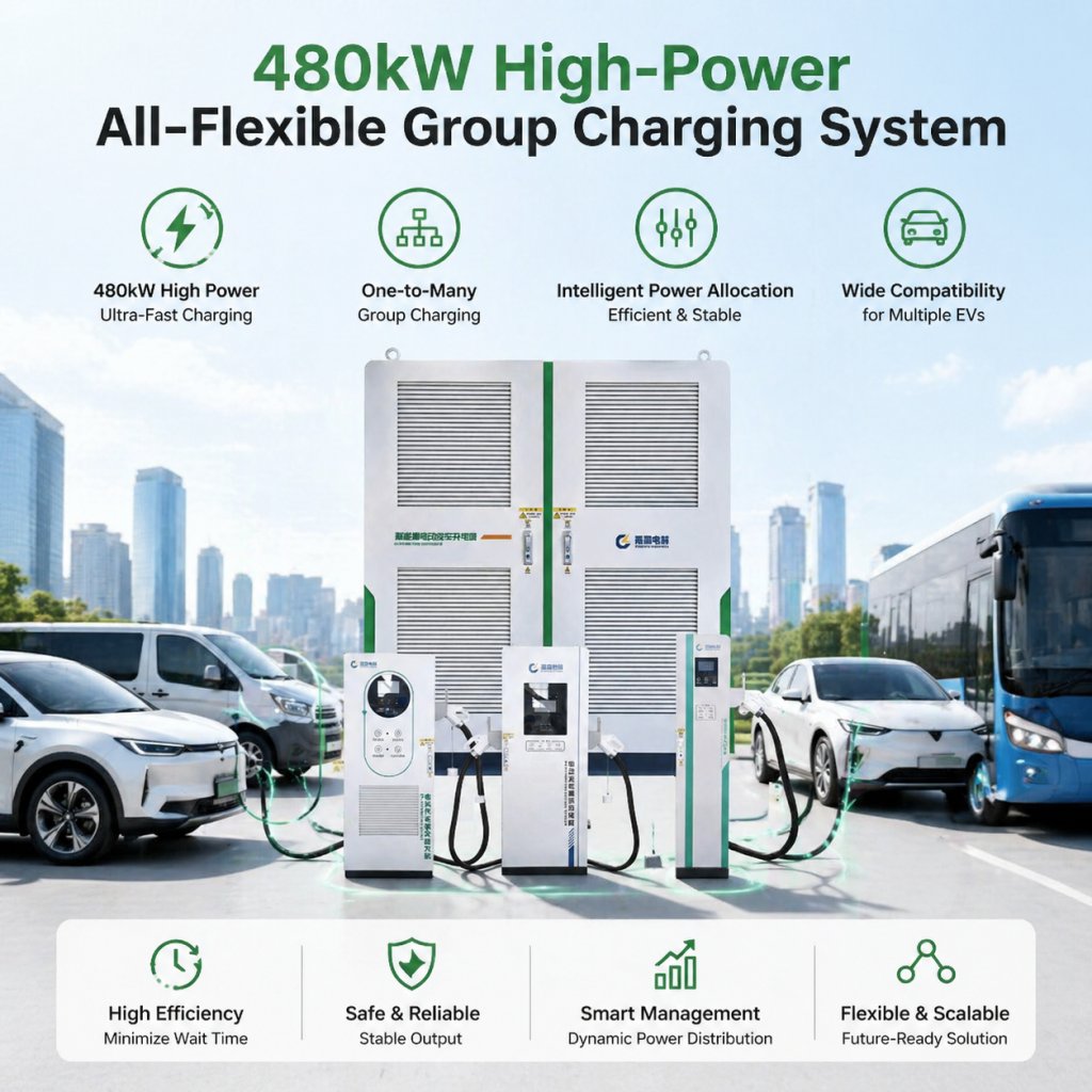 480kW Flexible Group EV Charging System Gallery Images 1