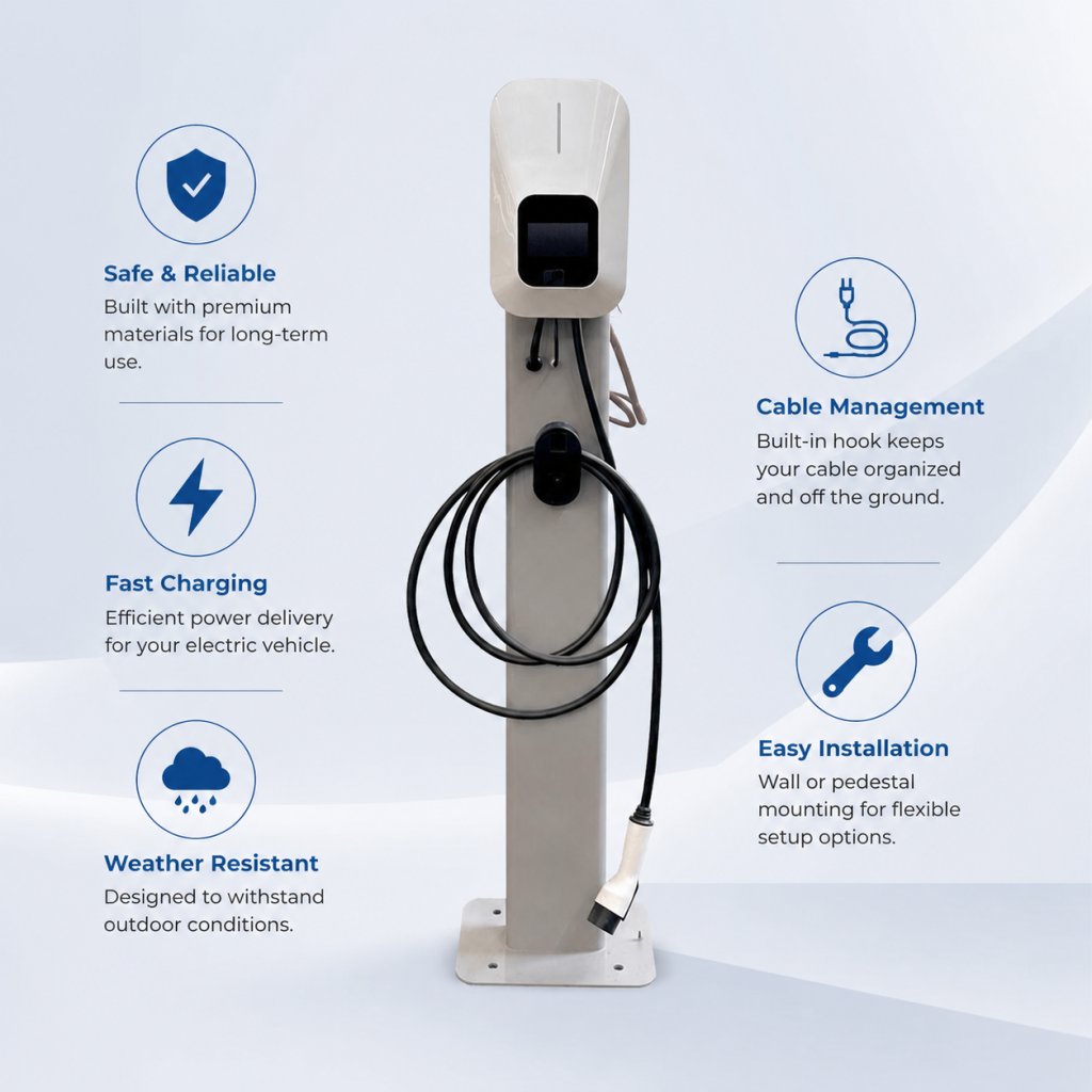 7kW Single-Gun AC EV Charger Gallery Images 1