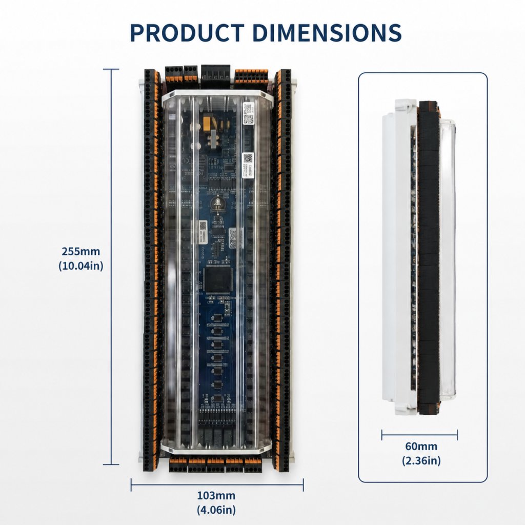 Apex 6513 High-Power Charging Hub Controller Dimension Drawings 1