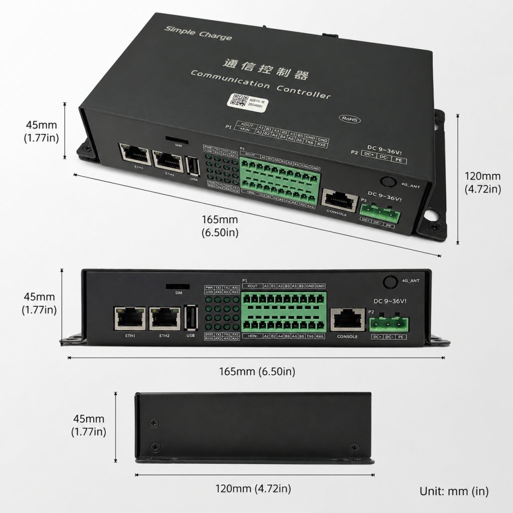 Apex 6620 OCPP Protocol Conversion Board Dimension Drawings 1